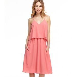 Pink poppy dress + cross straps | Cooper & Ella
